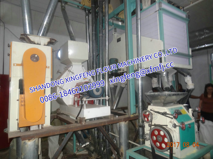 8-12T/24h Maize/Corn flour maize grits milling machinery