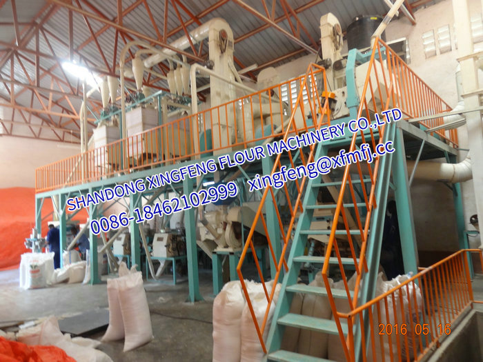 40-52T/24h Maize/Corn flour maize grits milling machinery