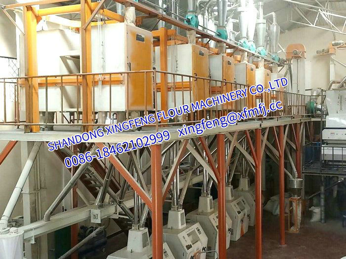 120-150T/24h Maize/Corn flour maize grits milling machinery