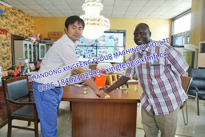 Signing 40-52T Maize flour Machinery Processing Contract with African client