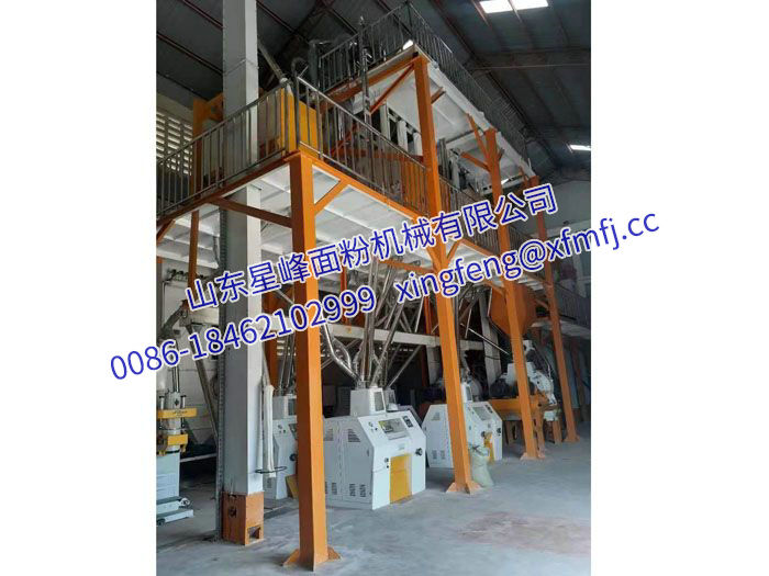 120-160TPD flour machinery Africa installation site…