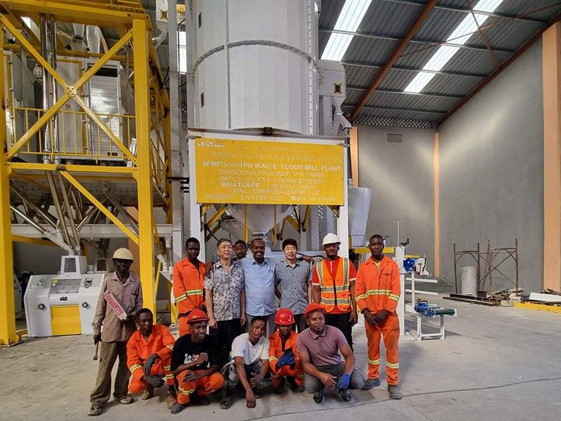 60-120T非洲玉米粉生产线