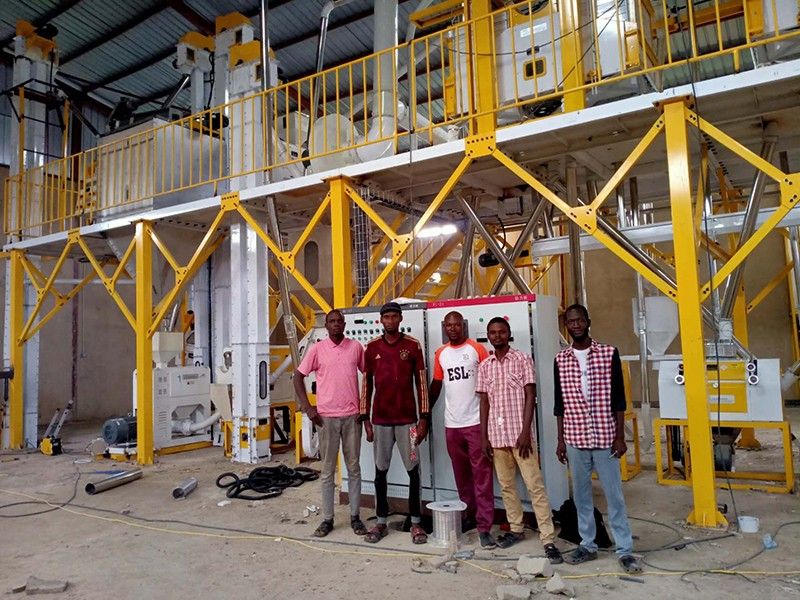 非洲客户案例-60T/24h玉米粉生产线