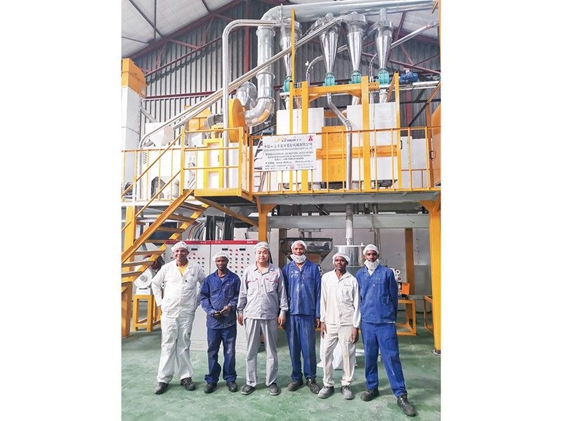 非洲客户案例-60T/24h玉米粉生产线