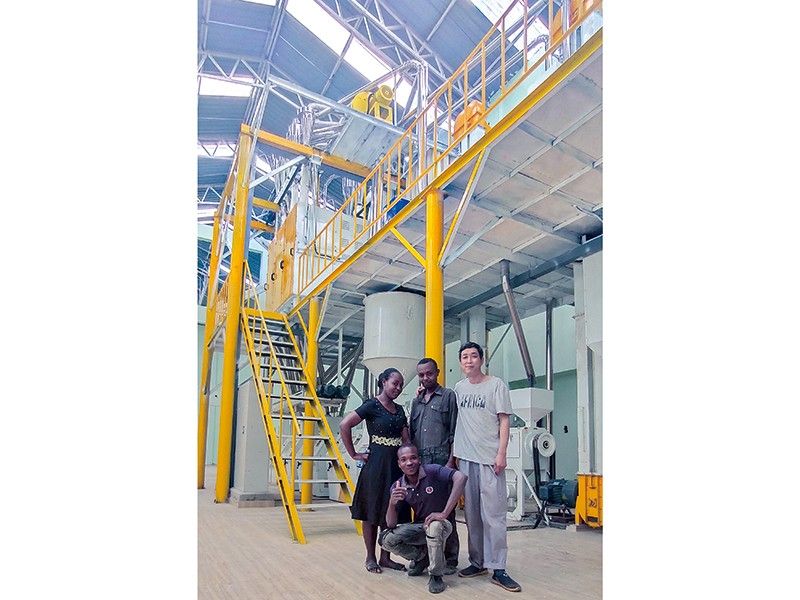 非洲客户案例-60T/24h玉米粉生产线