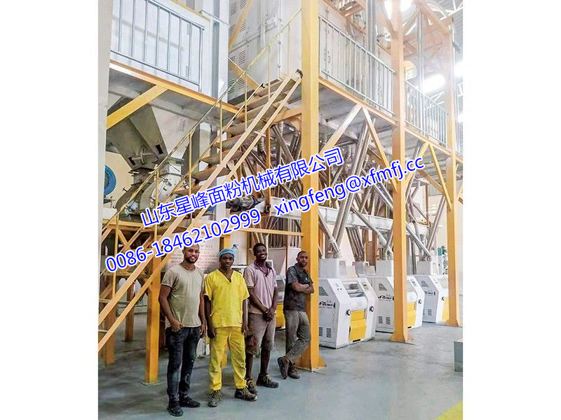 非洲客户案例-40-52T/24h玉米粉生产线